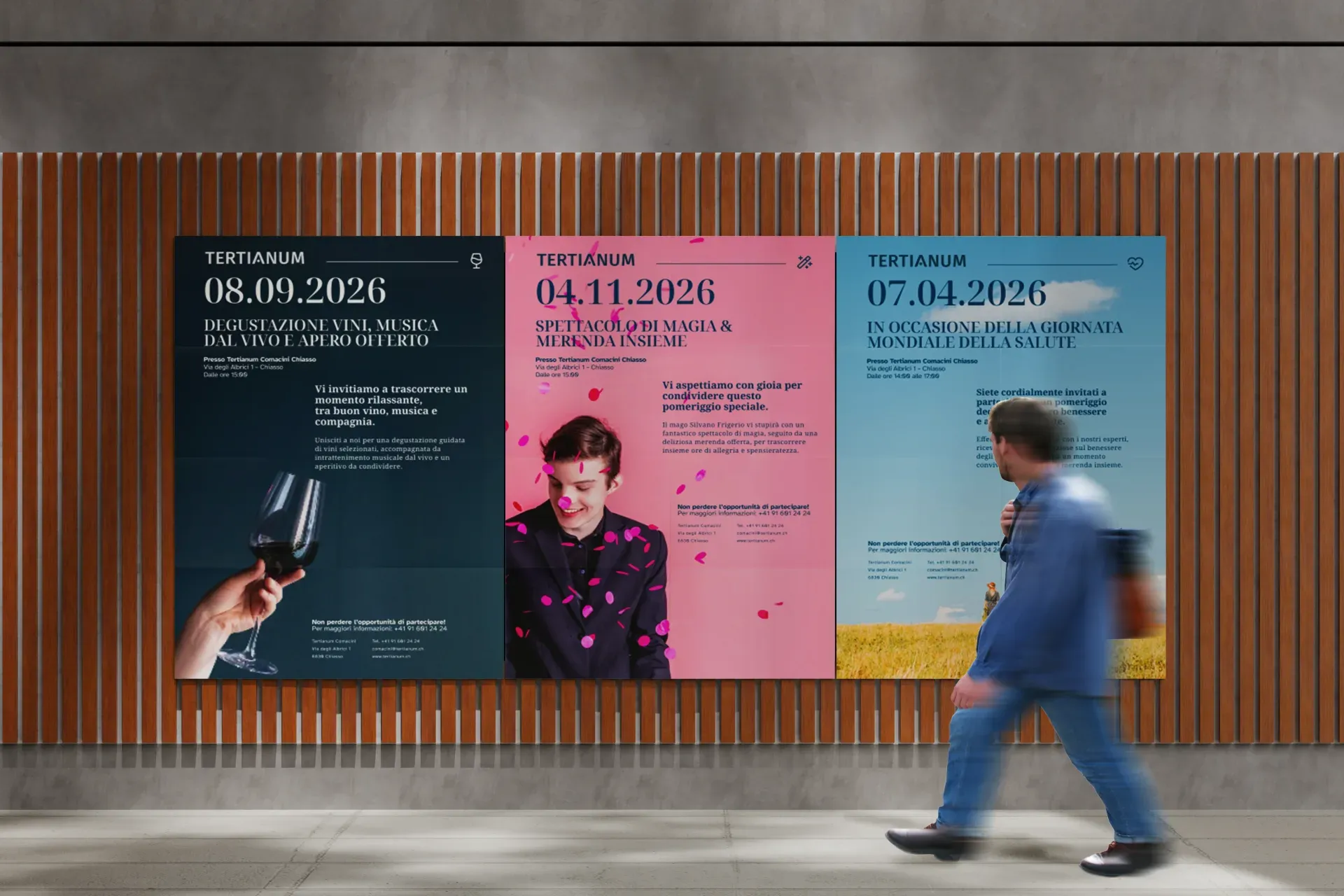 Poster calendario eventi 2026 Tertianum Chiasso