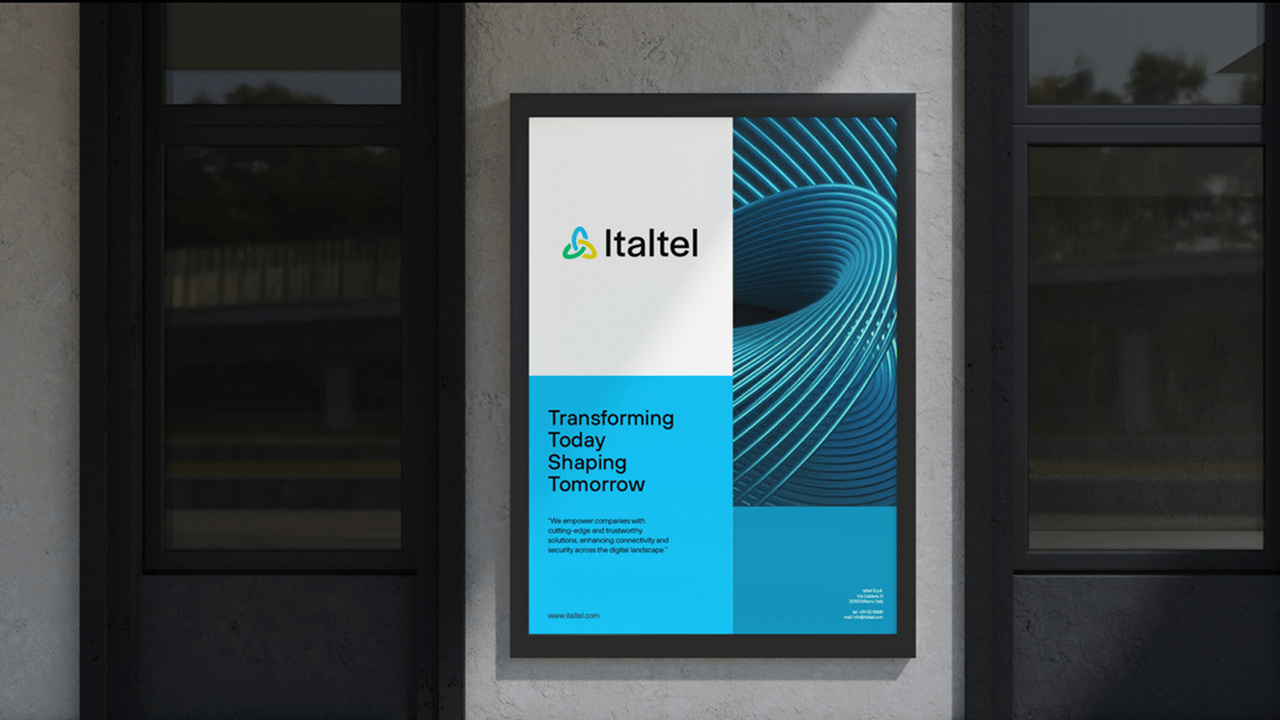 Italtel, brand asset for editorial campaign