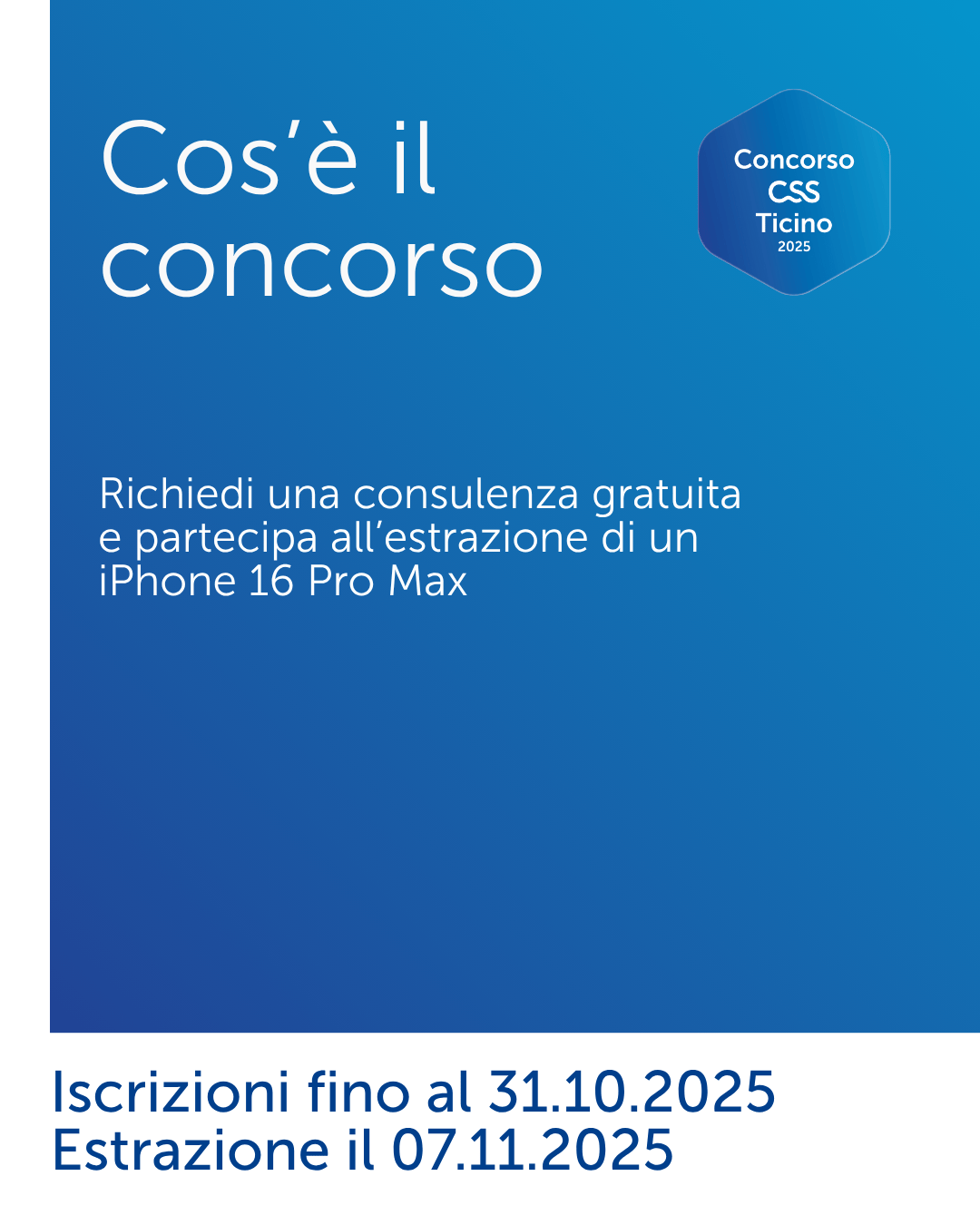 CSS Ticino Contest, creative for Meta lead-gen campaign 02