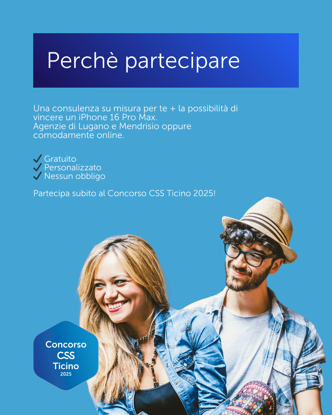 CSS Ticino Contest, main creative for the Facebook feed