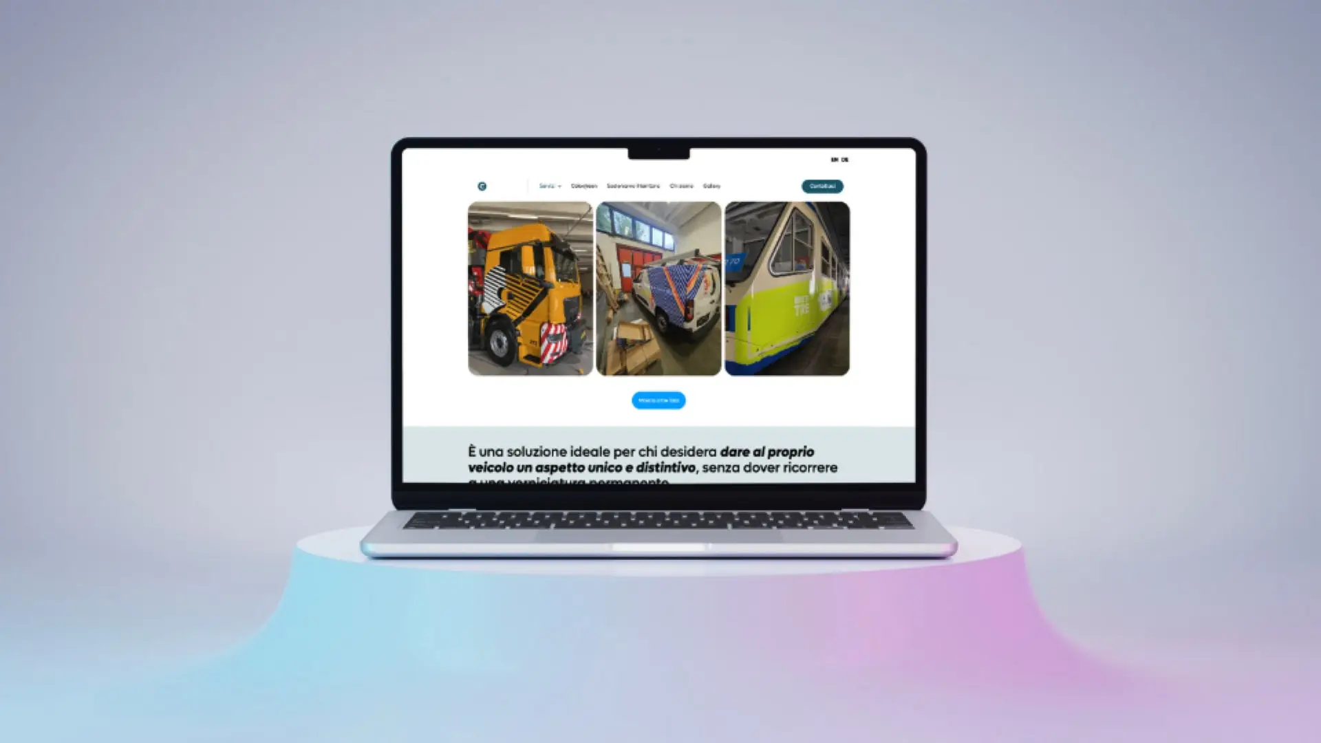 Colorlito, dettaglio interfaccia con sezione preventivo online