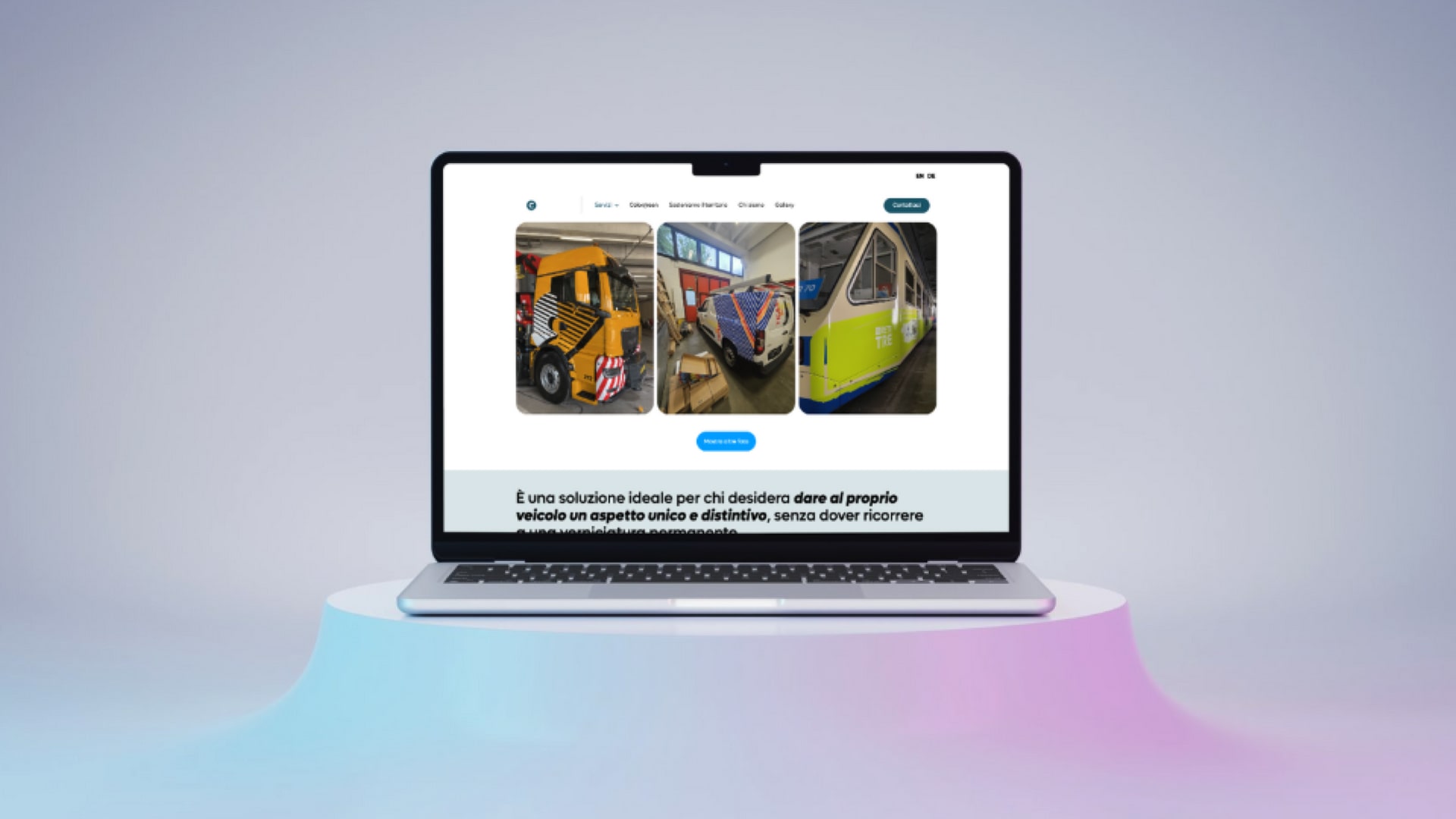 Colorlito, interface detail with the online quote section